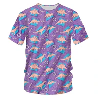 ifpd eu size summer womenmens 3d printed dinosaur t shirt unisex short sleeve gothic round neck casual t shirt cartoon tshirts