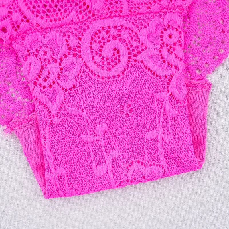 Трусы женские кружевные прозрачные с вырезами бантом