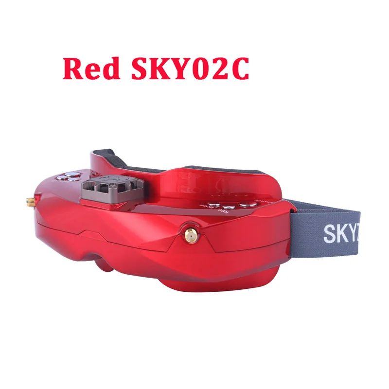 SKYZONE SKY02X/SKY02C/SKY03O/SKY03S 5,8 ГГц 48CH большой ассортимент FPV очки для RC гоночный дрон - Цвет: Red SKY02C