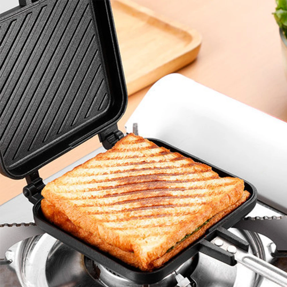 Gas Non-Stick Sandwich Maker Iron Bread Toast Breakfast Machine Waffle Pancake Baking Barbecue Oven Mold Grill Frying Pan | Дом и сад