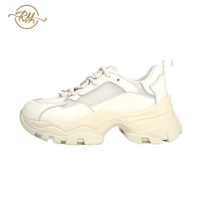 Женские кроссовки RY-RELAA из натуральной кожи на платформе 2020 модная Роскошная