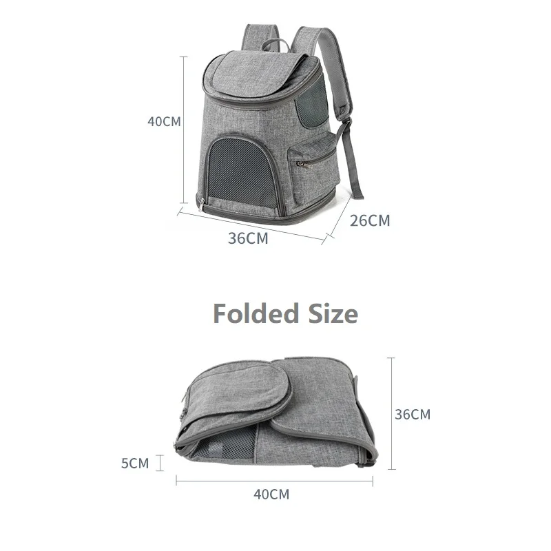 Переносная Сетчатая Сумка для собак Воздухопроницаемый рюкзак складная