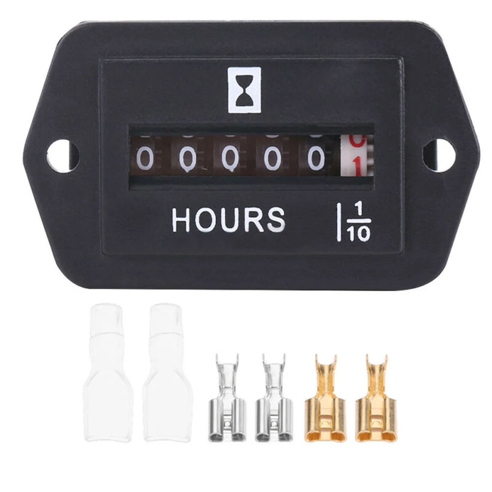 

Auto Mechanical Hour Meter Timer Gauge For Diesel Gasoline Engine Generator HM002 HS For Boats Trucks Tractors Cars