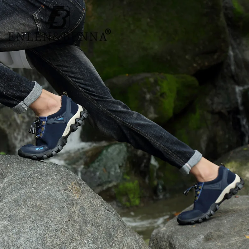 New Hiking Shoes Mens Casual Autumn Comfortable Sneakers Fashion Lightweight Breathable Outdoor Zapatos Hombre | Обувь
