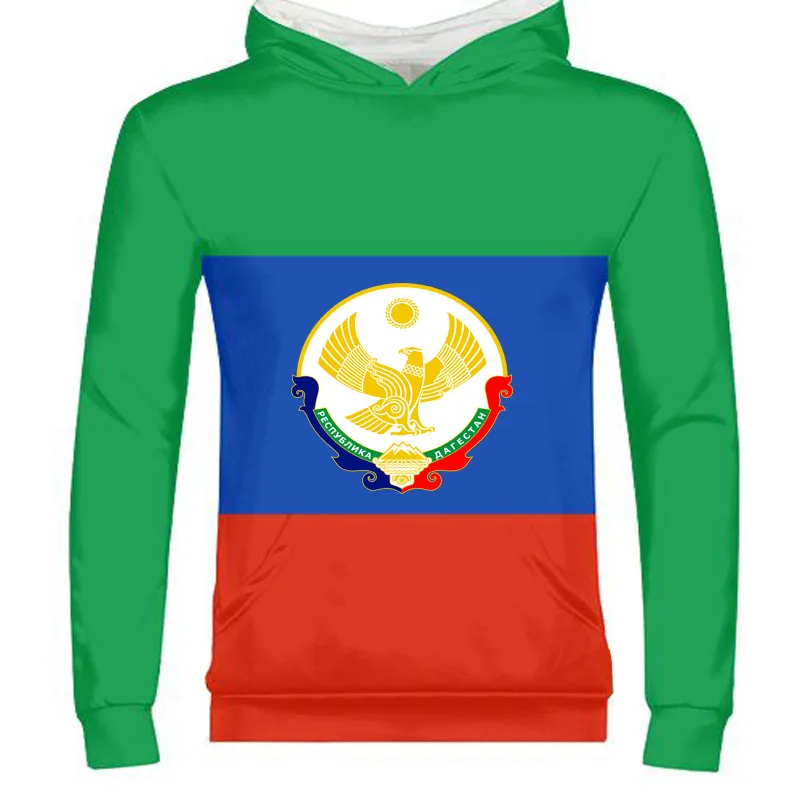 

DAGESTAN male free custom photo Makhachkala zipper sweatshirt print flag DIY Russian Russia Rossiya Kizlyar Khasavyurt clothes