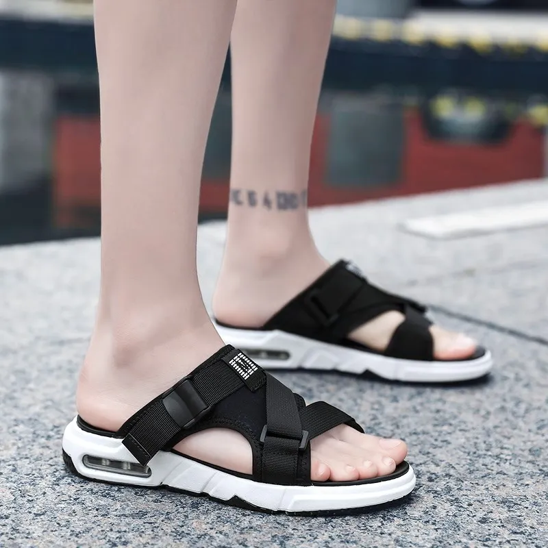 Мужские сандалии Летние шлепанцы Мужская обувь Новинка 2019 года Трендовая для