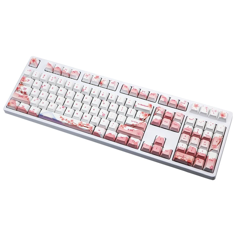 110 ключей PBT 5 сторон краситель подкровать вишня профиль механическая клавиатура