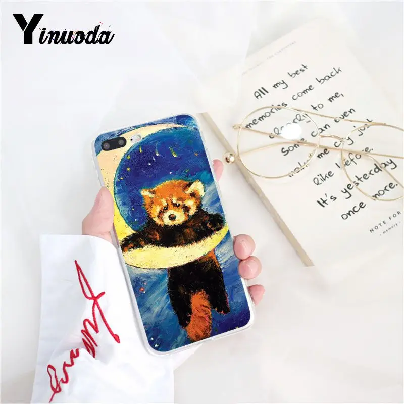 Yinuoda Red panda DIY Painted Phone Case for iPhone 8 7 6 6S 5 5S SE XR X XS 11 Pro MAX | Мобильные телефоны и аксессуары