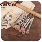 Цепочка для прорезывателя Coskiss, силиконовая, ручной работы, безопасное Прорезывание Зубов, экологически безопасный Прорезыватель для зубов