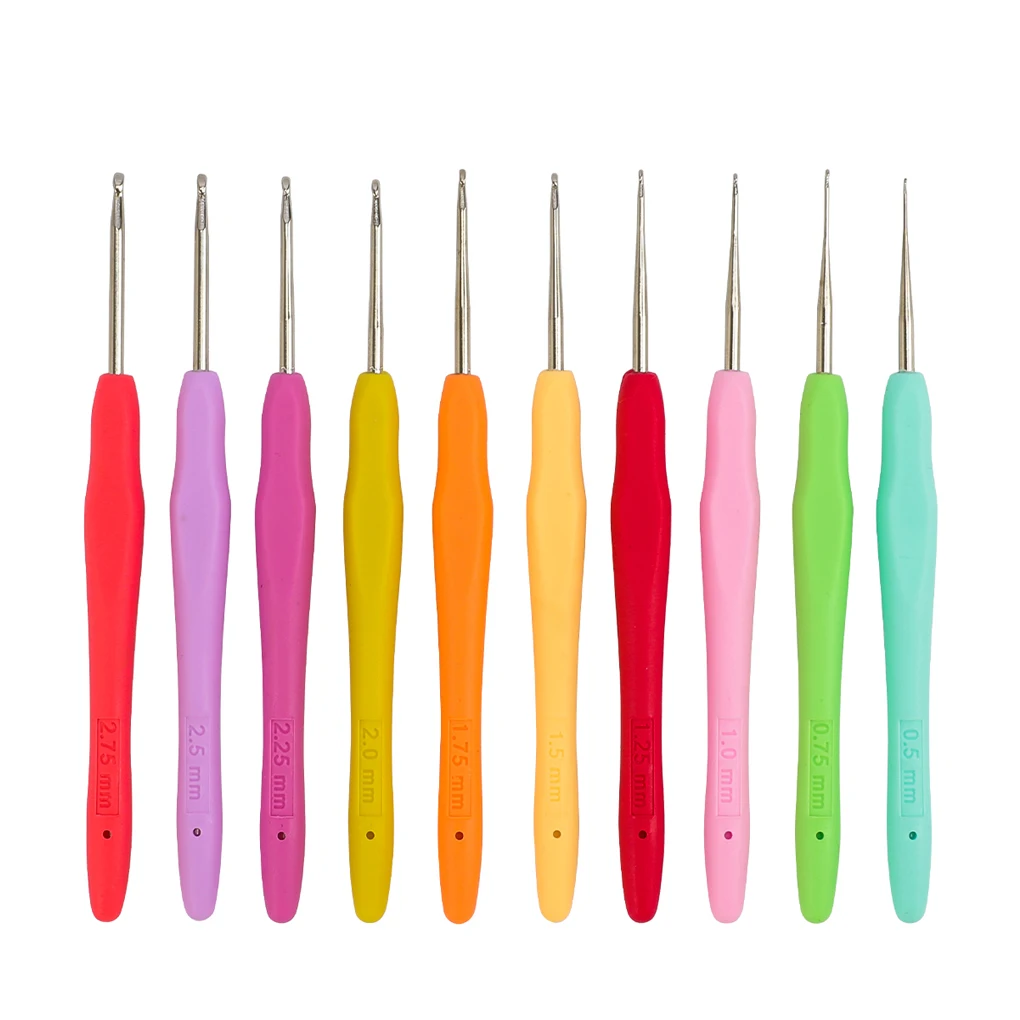 10 шт. набор кружевных крючков для вязания крючком небольшого размера мягкие