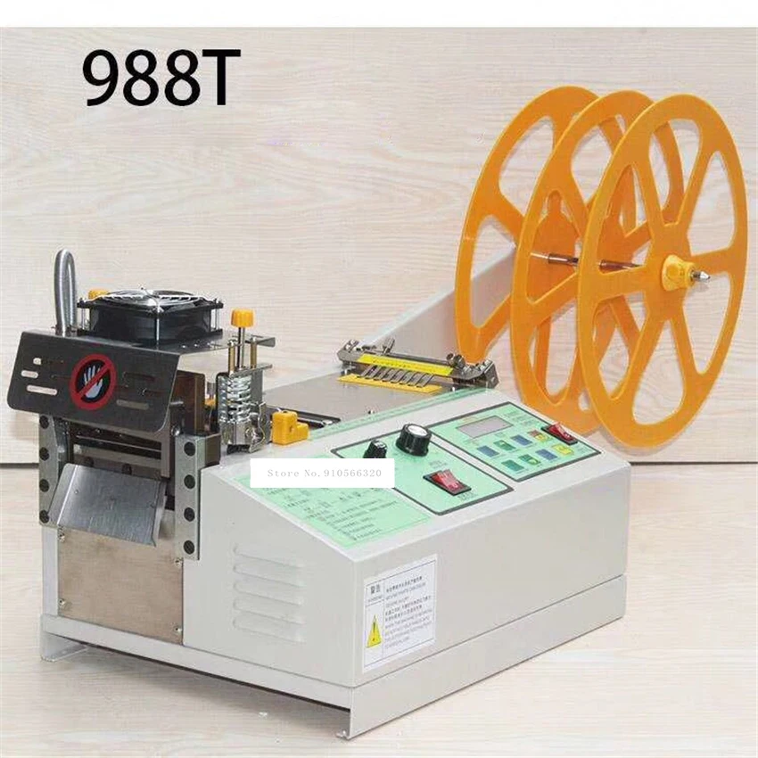 

988T/XL-888 Cold Hot Dual Use Belt Cutting Machine Automatic Electric Ribbon Cutter High Speed Zipper Cutting Machine 110V/220V