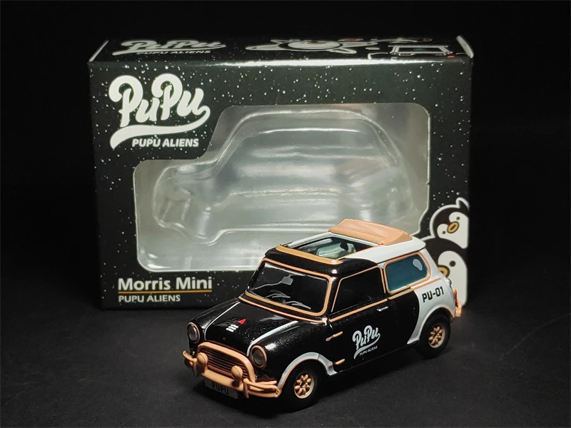 

Tiny 1/50 Morris Mini Cooper PUPU ALIENS Die Cast Model Car Collection Limited