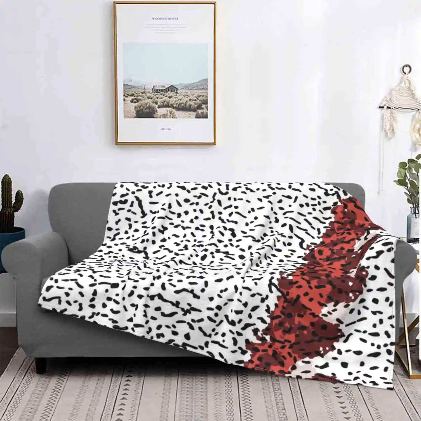 

Супер теплые мягкие одеяла с красным леопардовым винтажным рисунком, накидка на диван/кровать/путешествие, летние свежие тропические одеял...