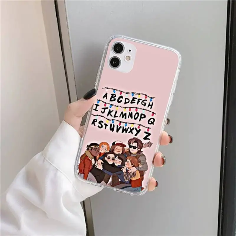 

Stranger Things high quality mobile Phone Case Transparent soft For iphone 5 5s 5c se 6 6s 7 8 11 12 plus mini x xs xr pro max