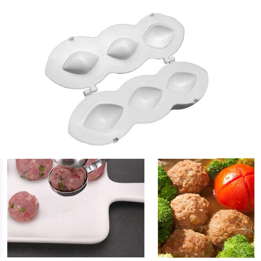 

Meatball Maker Manual Kibbeh Meatloaf Mold Maker Press Minced Meat Processor Kitchen Tools Home Meat Pie Making Tool for Kitchen