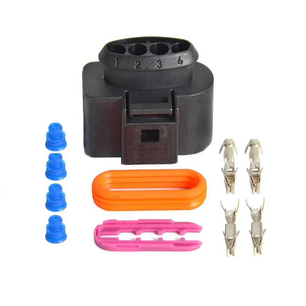 

4 Set Ignition Coil Wiring Harness Connector Repair Kit Fits For A4 A6 A8 High Quality And Durable Automobile Ignition Coil