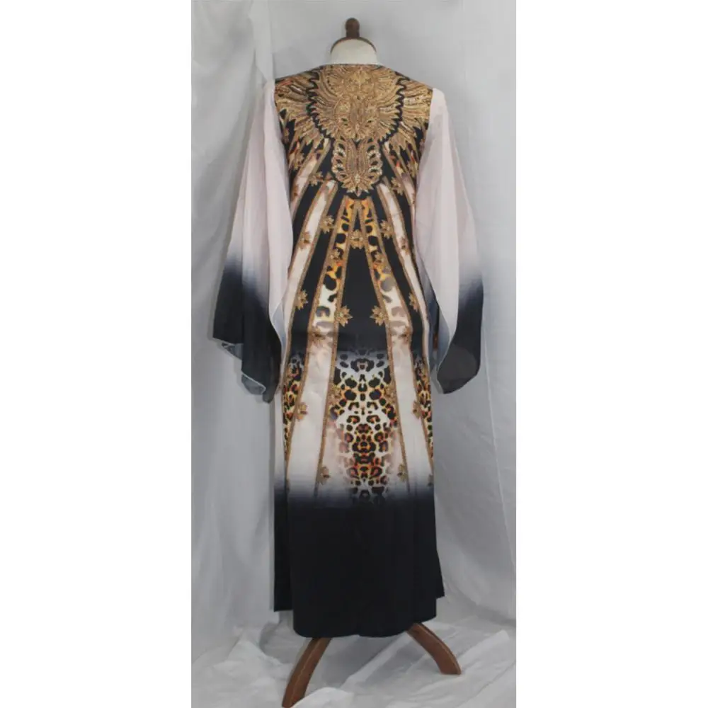 african Long Dress with Chiffon Sleeve Big ELastic Dashiki For Lady XFX02# | Тематическая одежда и униформа