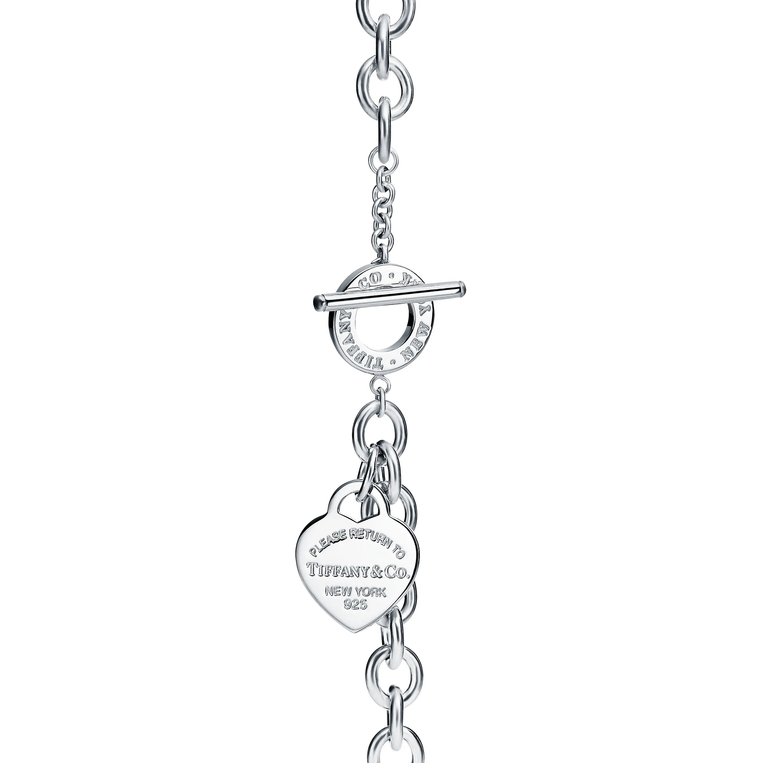 

Tiffany heart chain bracelet man women couple souvenir fashion jewelry designer charm made of 925 sterling silver 23843935