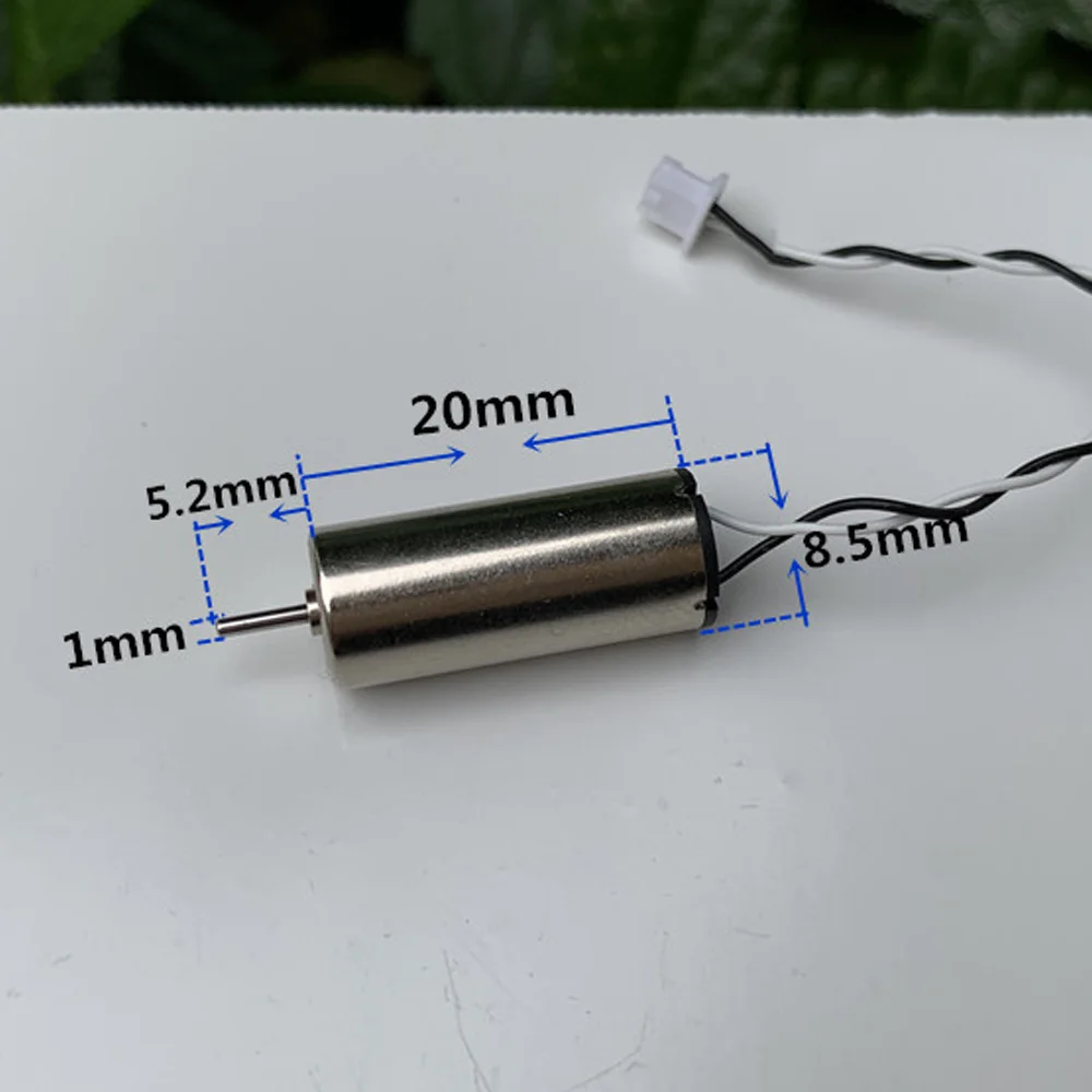 2PCS 8520 Coreless Motor DC 3V 3.7V Ultra High Speed 8.5*20mm CW CCW with Terminal DIY Tiny Four Axis Model RC Drone Quadcopter |
