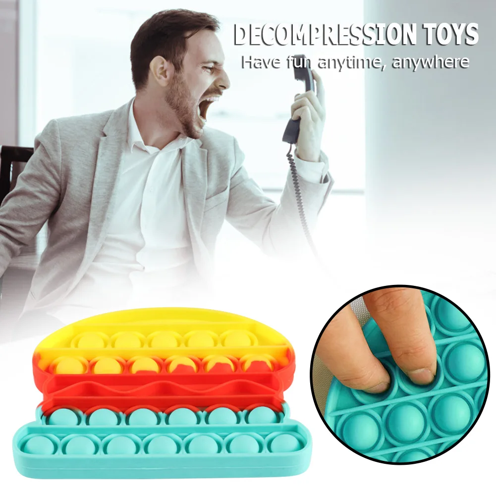 Антистресс игрушки Горячие силиконовые игрушка для снятия стресса Пузырьковые
