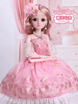 as picture 60 см, 1/3 BJD, кукла с принцессой, аксессуары для одежды, 20 подвижных шарнирных кукол, свадебное платье, игрушки для девочек, подарок AT35 - Цвет: as picture