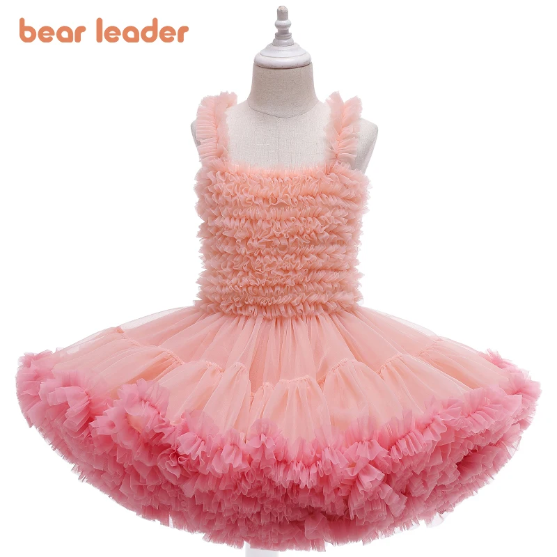 

Bear Leader Toddler Kids Girl Birthday Party Dress Cute Pink Tutu Cake Outfits Infant Dresses Newborn Girls Children Clothing