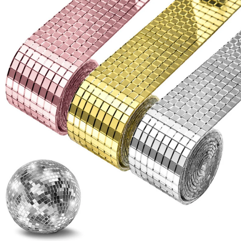 

Self-Adhesive Glass Mini Square Mirrors Mosaic Tiles For Bathroom DIY Handmade Crafts Home Decoration Three Colors Optional