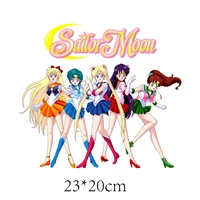sailor moon patches on clothes t shirt iron on transfers for clothing thermoadhesive patches cute stickers thermal applications