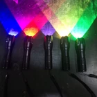 Светодиодный алюминиевый фонарь 6 цветов, водонепроницаемый зуммируемый фонарь V6 L2 T6, белый, желтый, красный, зеленый, синий, УФ светильник для кемпинга
