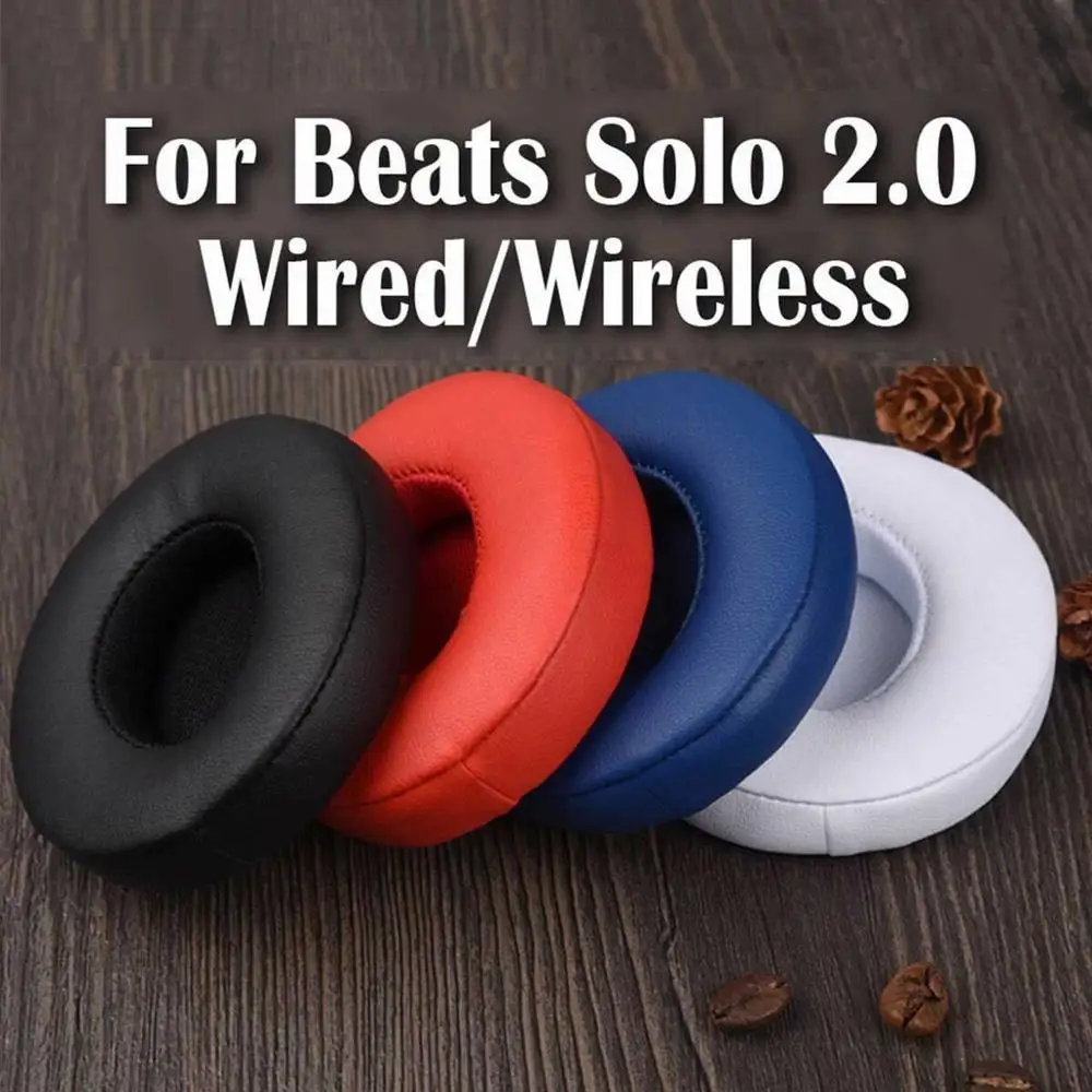 

1pair Replacement Ear Pads Cushion For Beats Solo 2 Solo 3 Wireless Earpads Wired Earbuds Headset Soft Case Earphone Accessorie