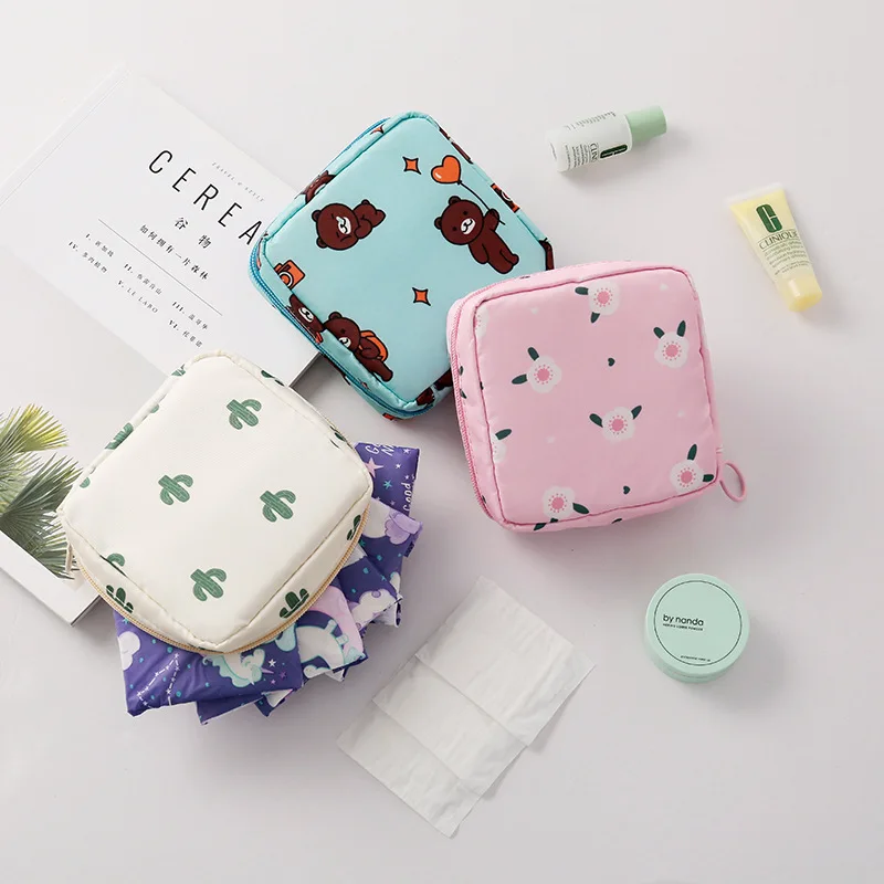 

Multifunctional Sanitary Pad Bags Reusable Napkin Organizer Women Pad Pouch Bags Portable Makeup Bags