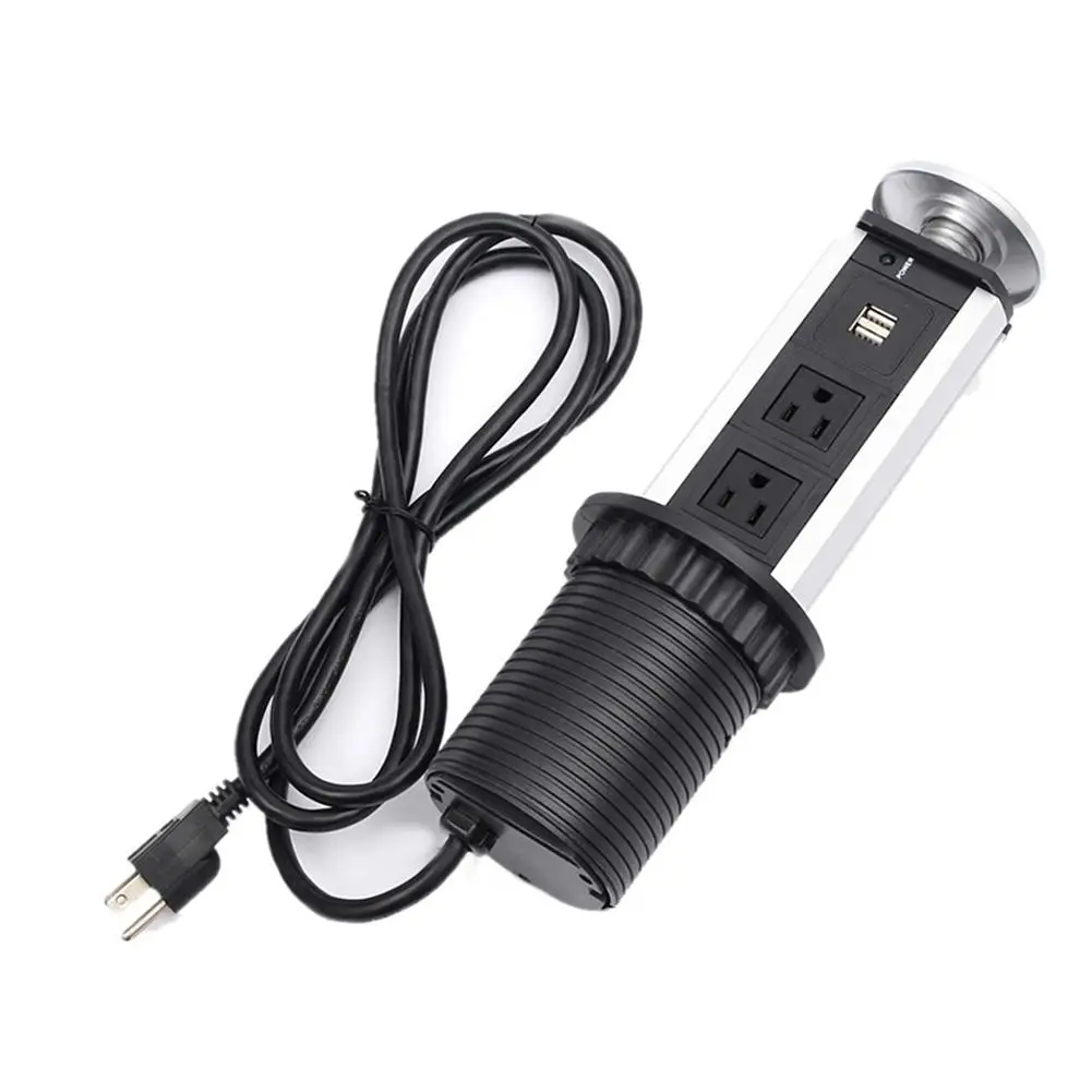 12/13A 3 Розетка питания 2 usb порта для зарядки кухонная настольная розетка выдвижные