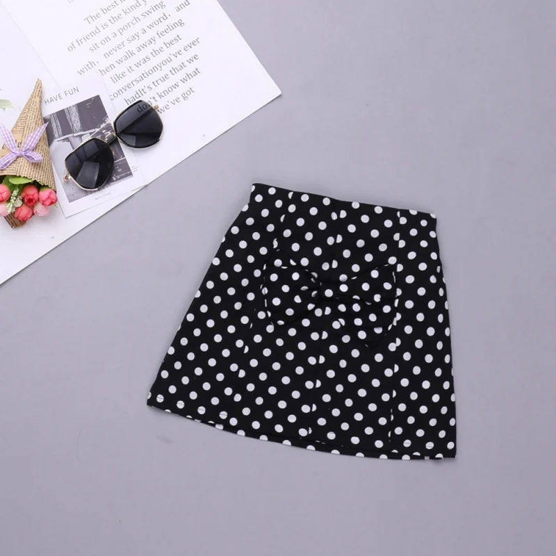 Новый повседневный комплект одежды осенний с юбкой для малышей футболка