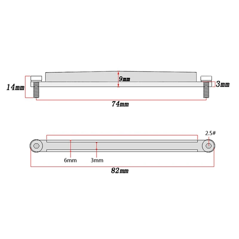 

Acoustic Guitar Brigde Adjustable Lifting Saddle for Guitar Replacement Parts