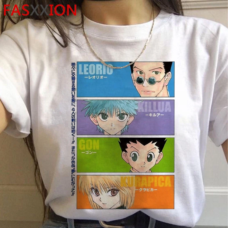 Hunter x hunter killua zoldyck Сапожки в стиле kurapika hxh футболки для мужчин tumblr уличная
