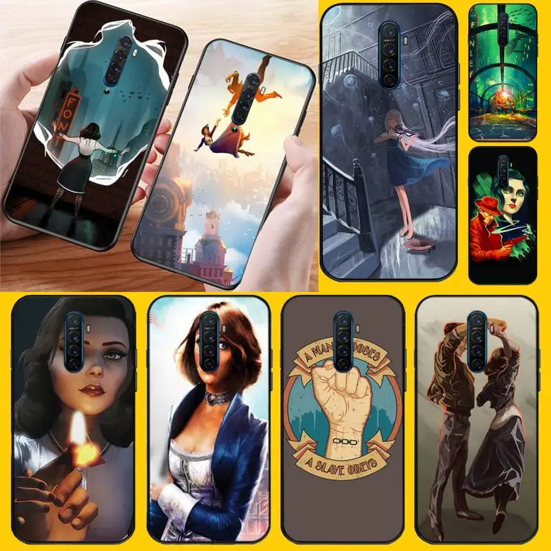 Чехол для телефона PENGHUWAN Bioshock infinite милый черный мягкий чехол OPPO Reno2 Z R15 pro R17 R11 R9S Plus