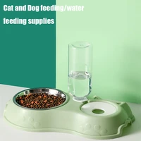 500ml automatic water dispenser for pets drinking bowl for dogs cats feeder bowls puppy feeding plastic dog bowl pet items