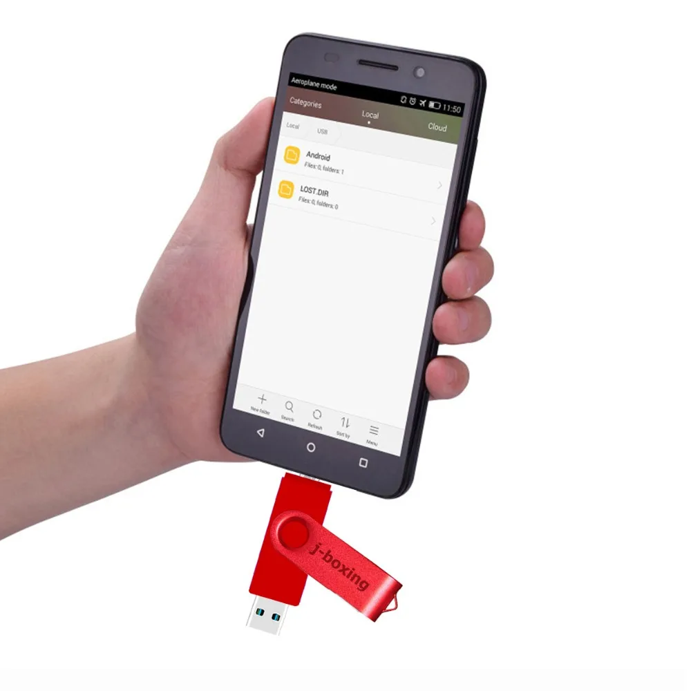 J-бокс OTG USB флеш-накопитель 64 ГБ 32 ГБ 16 ГБ металлический флеш-накопитель OTG флешки Micro USB карта памяти Cle USB 2,0 Флешка для huawei