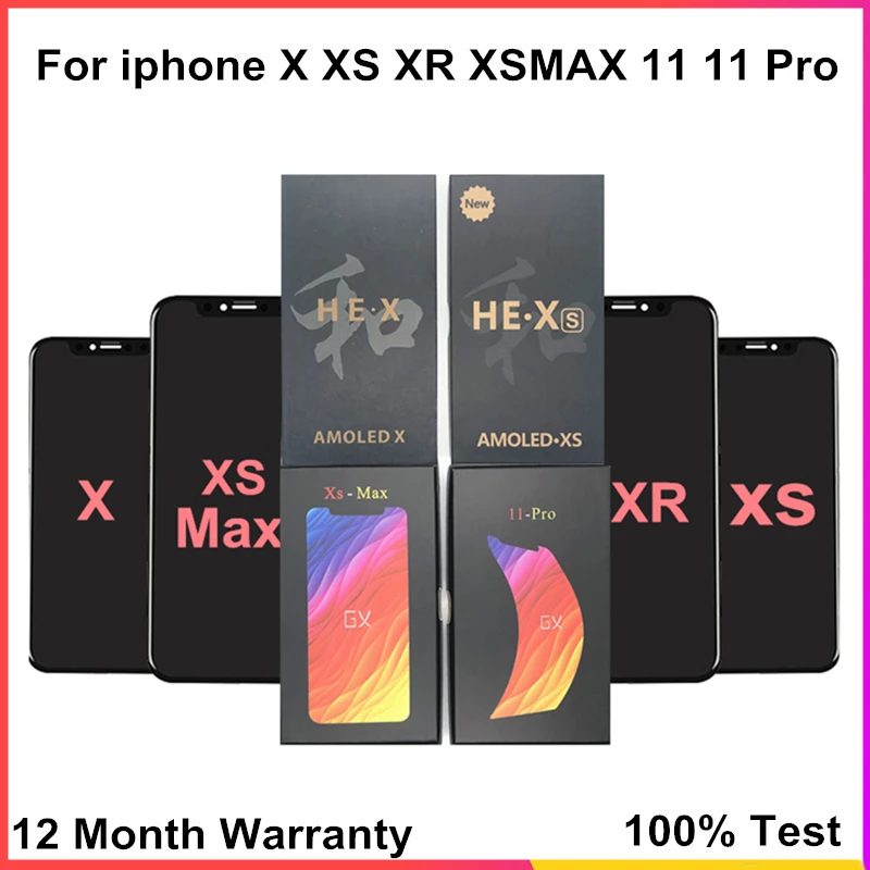 Pantalla OLED Incell ЖК дисплей для iPhone XS сенсорный экран дигитайзер сборка 11 X Max XR|Экраны