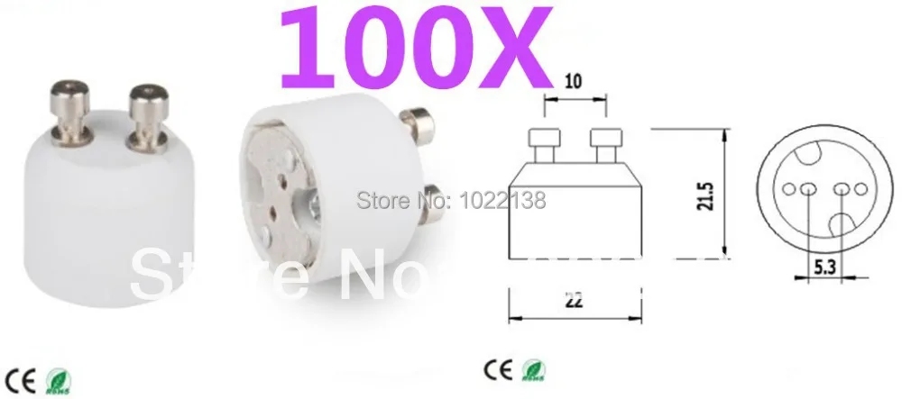 

GU10 to MR16/G4/GU5.3 lamp base adapter gu10 to mr16 socket converter 100pcs/lot by dhl free shipping