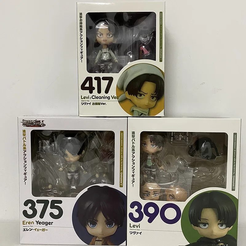 

Attack on Titan Figure Figma 203 207 213 Anime Eren Jaeger Mikasa Ackerman Levi Action Figure Collectable M