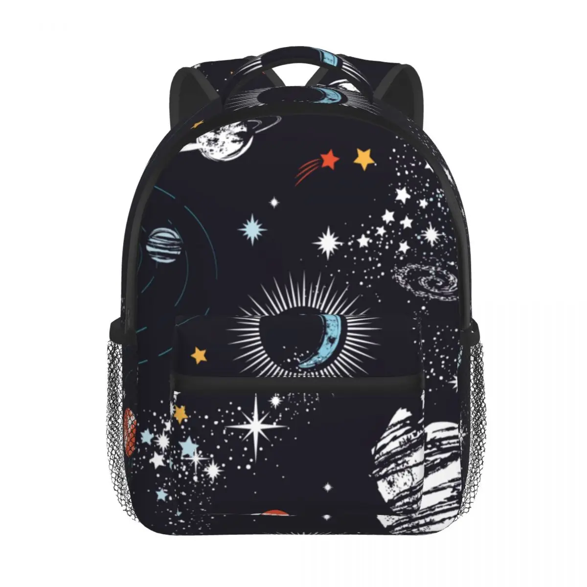 Kids Backpack Space Galaxy Constellation Zodiac Star Kindergarten Children Mochila School Bag