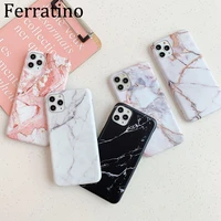 luxury marble matte phone case for iphone 11 12 pro max xs x xr 7 8 plus se 2020 11promax shockproof soft silicone cases cover