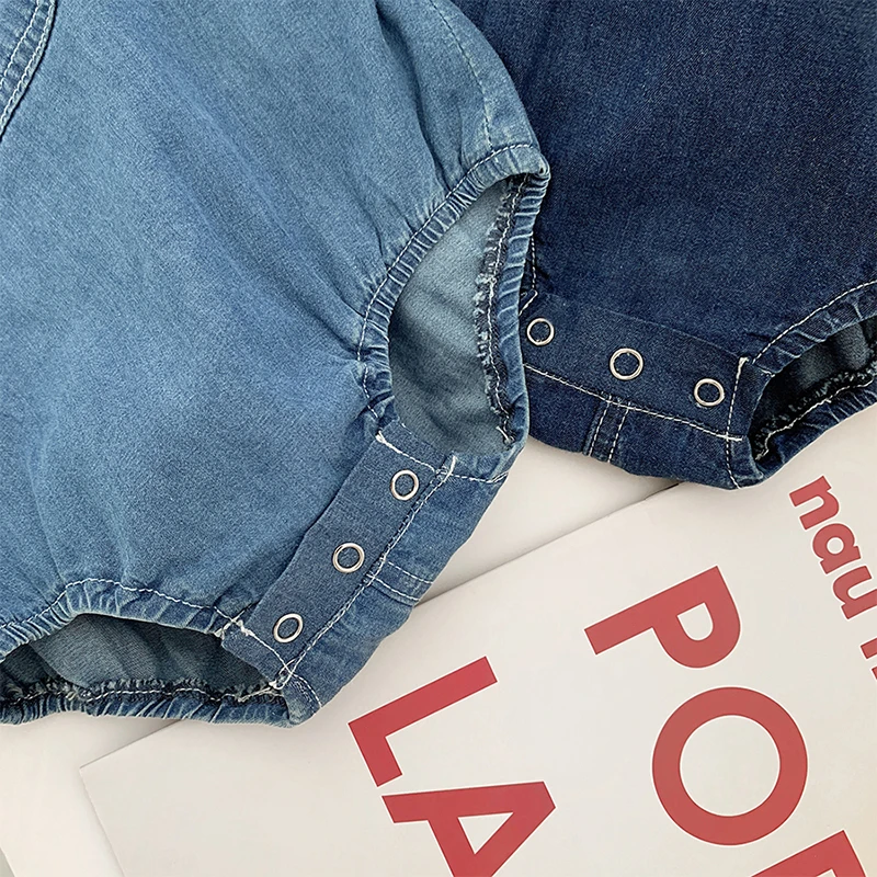 Детские комбинезоны из джинсовой ткани Дисней Новинка Сезон лето осень Одежда