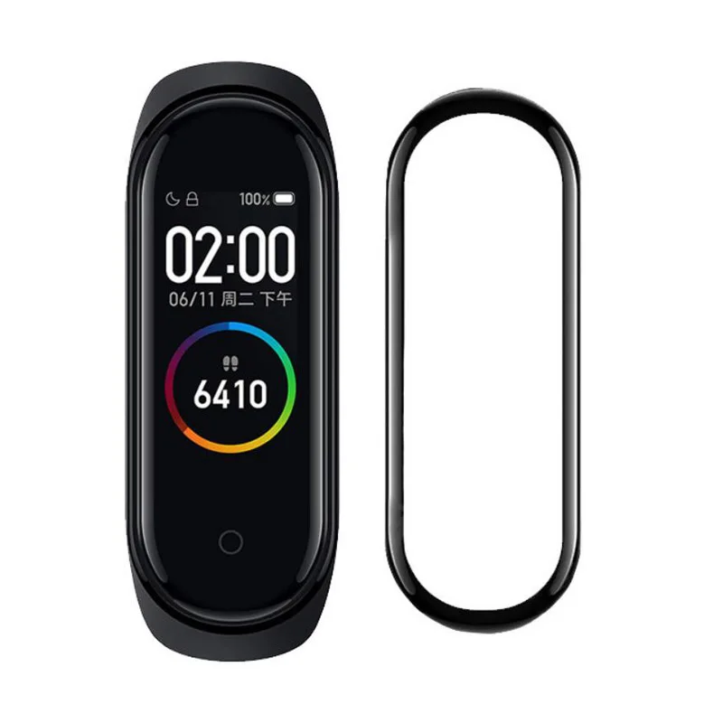 3D изогнутая мягкая прозрачная защитная пленка на весь экран для Xiaomi Mi Band 4 Miband