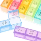 Органайзер для таблеток, органайзер для лекарств, контейнер для хранения таблеток, 21 Сетка, 7 дней на неделю