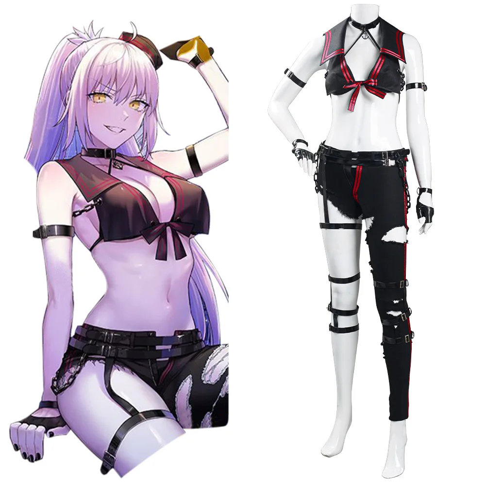 

FGO Fate Grand Order Imaginary Scramble Joan of Arc Jeanne d‘Arc Cosplay Costume Sailor Suit Outfits Halloween Carnival Suit