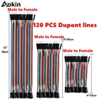 Перемычка Dupont для проводов, 40-контактный штекер-гнездо, 10 см20 см30 см, для макетной платы Arduino на основеDIY Raspberry Pi 2 3, ленточные кабели, 120 шт.