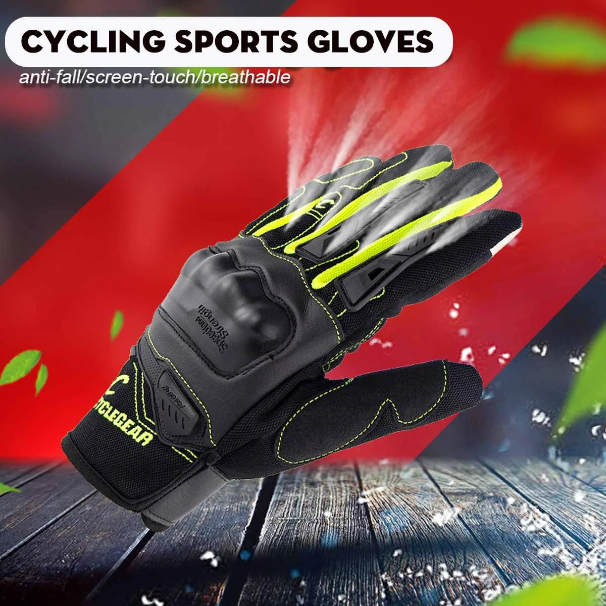 

New winter Safety Touch Screen Full Finger Gloves Gel Bike Cycling Sports Anti-slip Motorcycle