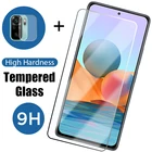 Защитное стекло 2 в 1 для Xiaomi Redmi Note 11 10 9 8 7 Pro Max 10S 9S 9T, стекло для объектива камеры Redmi 10 9 9T 9A 9C 8A 7, стекло